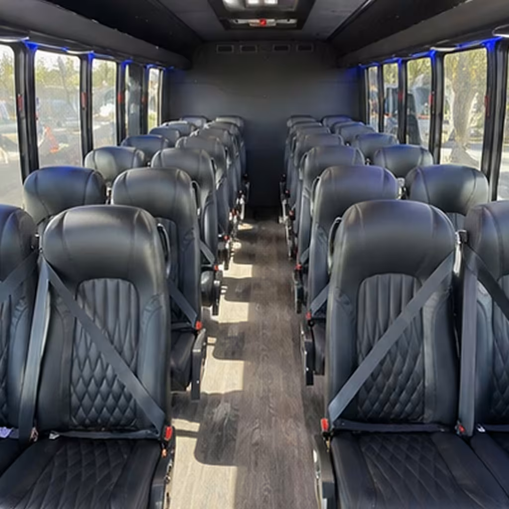 25 passenger minibus inside