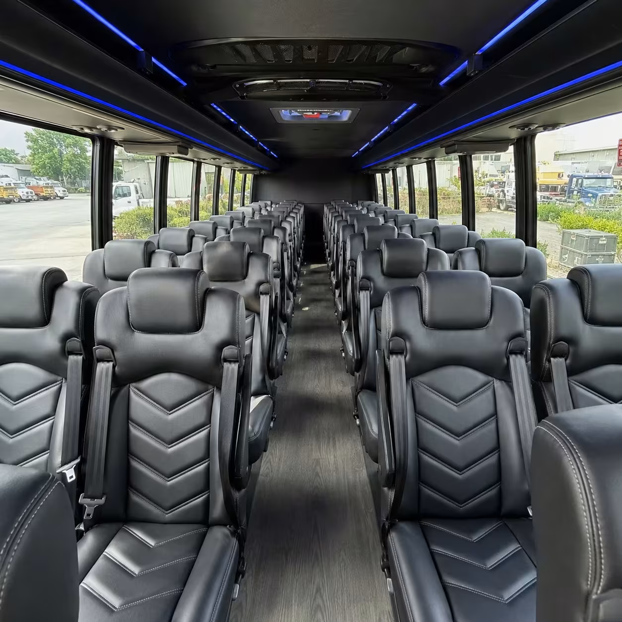 35 passenger minibus inside