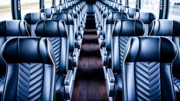 mesquite 54 passenger charter bus inside