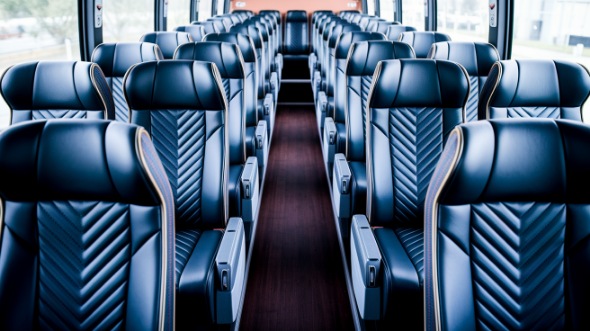mesquite 56 passenger charter bus inside