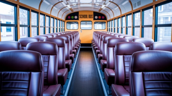 mesquite school bus rental inside